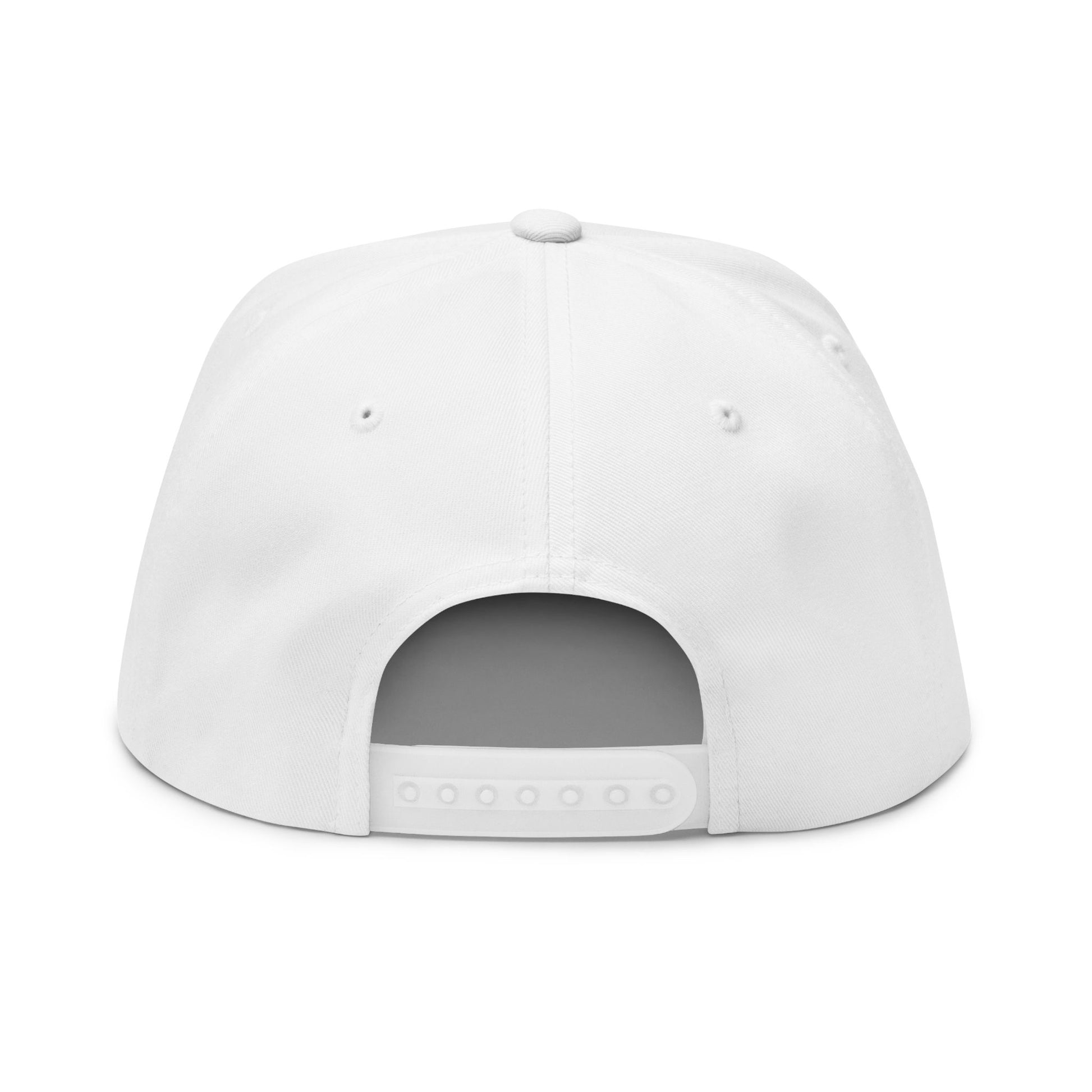 Oni-Mask Flat Bill Cap -  Embroidered Snapback Hat