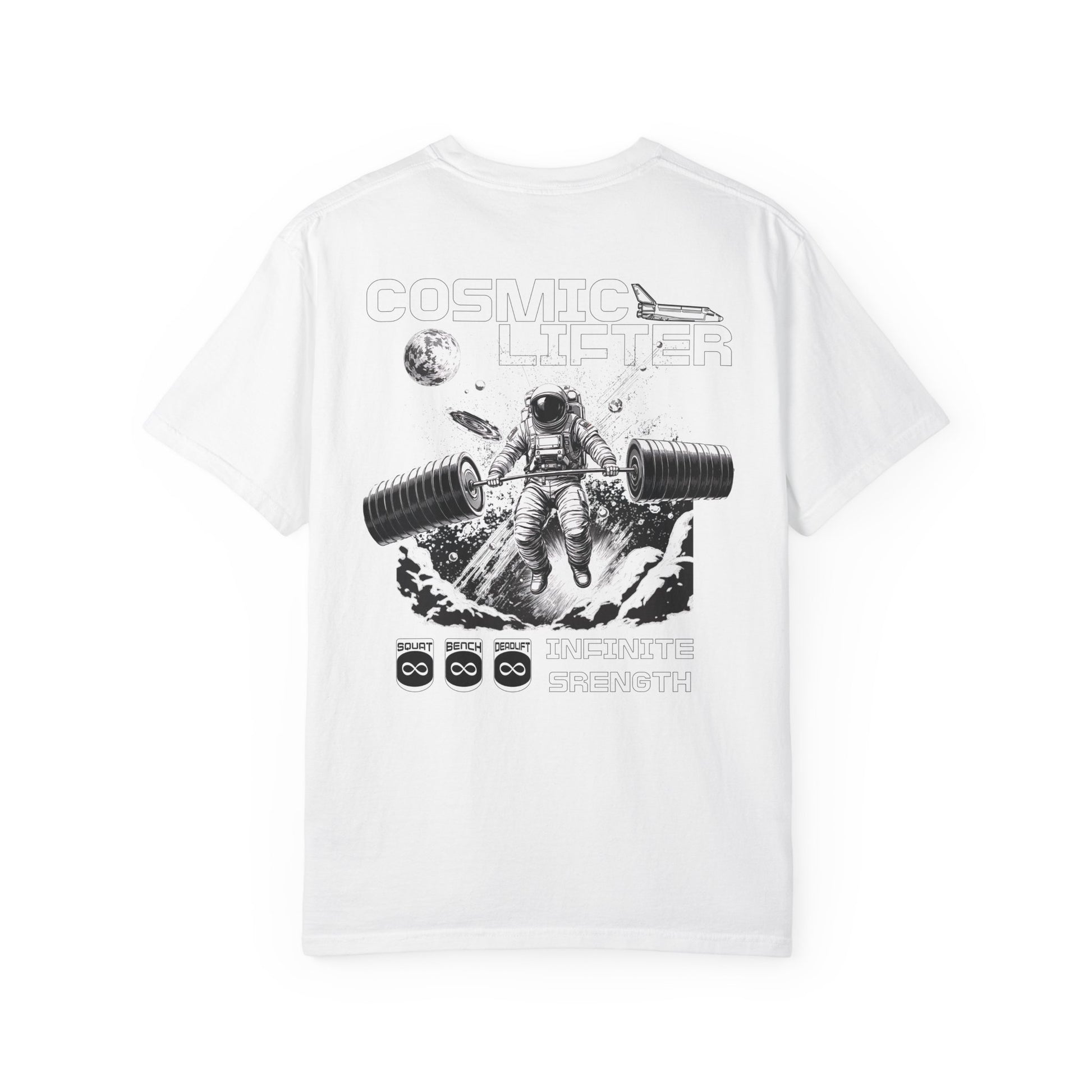 Cosmic Lifter - Round Neck Graphic Tee