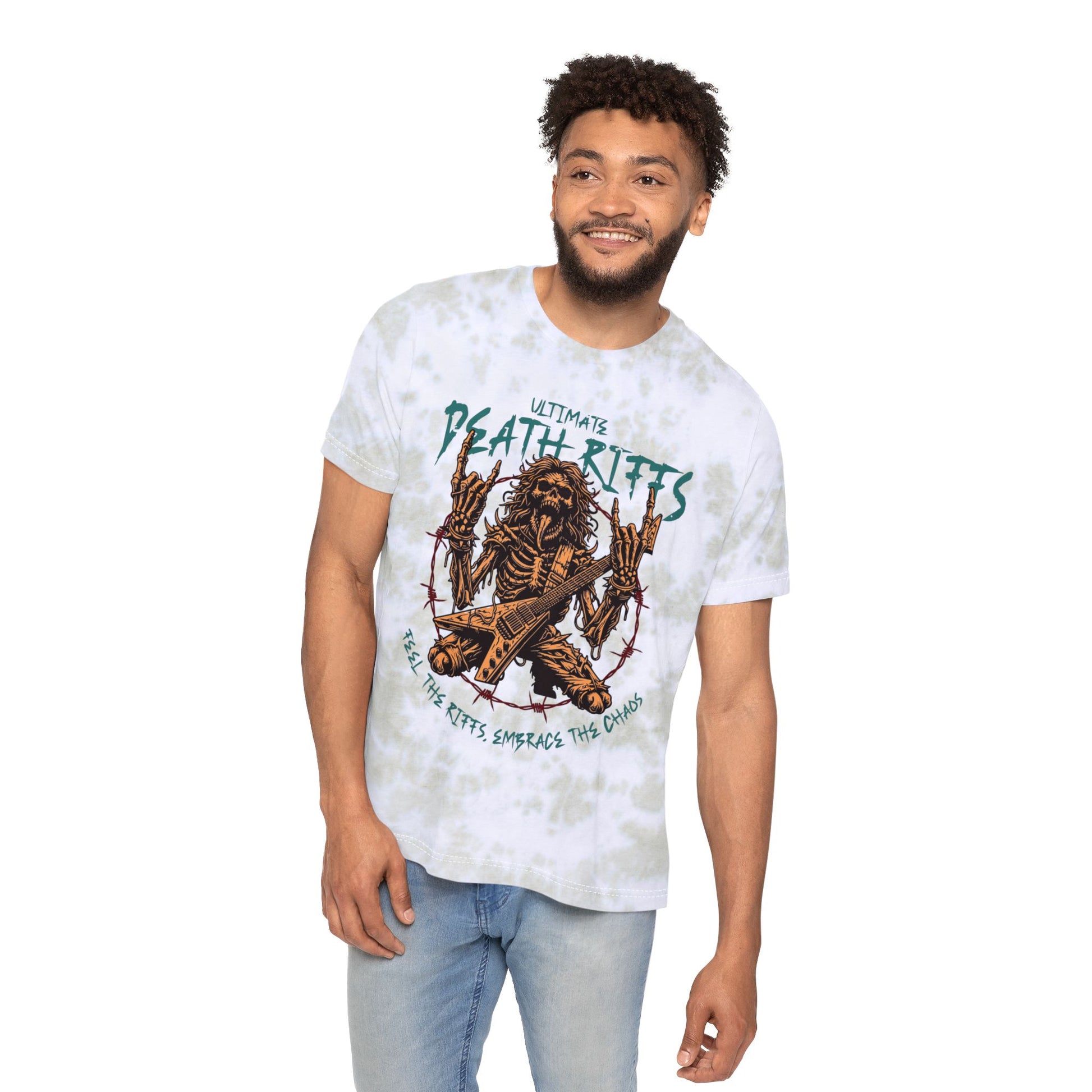 Death Riffs - Tie-Dyed Graphic Tee