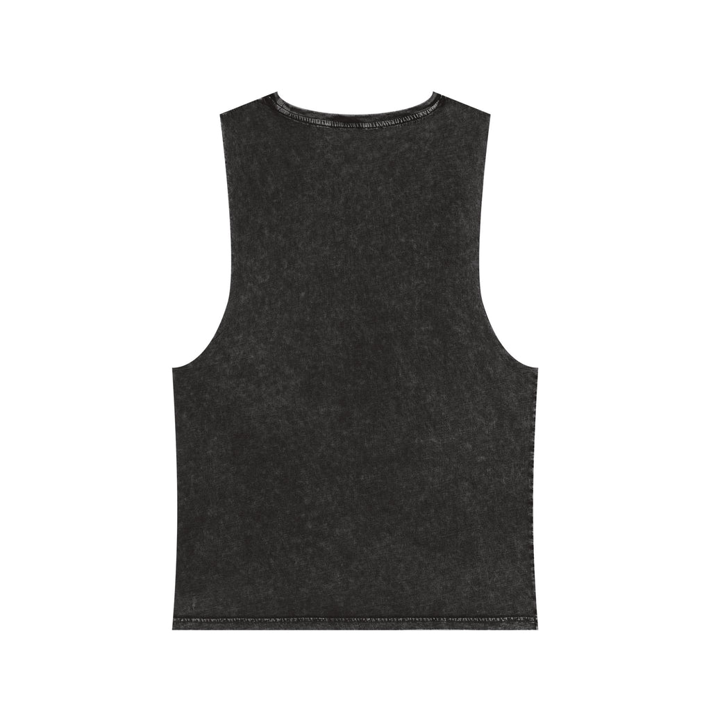 Savage Stonewash Tank Top, Unisex Casual Wear, Edgy Summer Trend, Graphic Tee for Festivals, Workout and Everyday Style