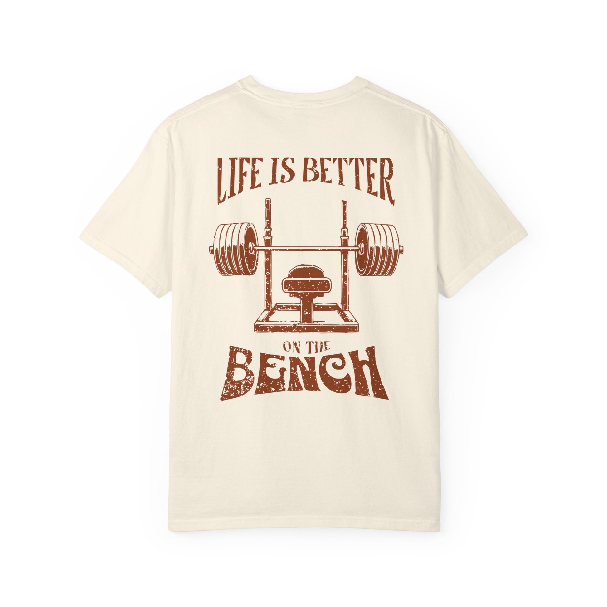 Life Is Better on the Bench - Round Neck Graphic Tee