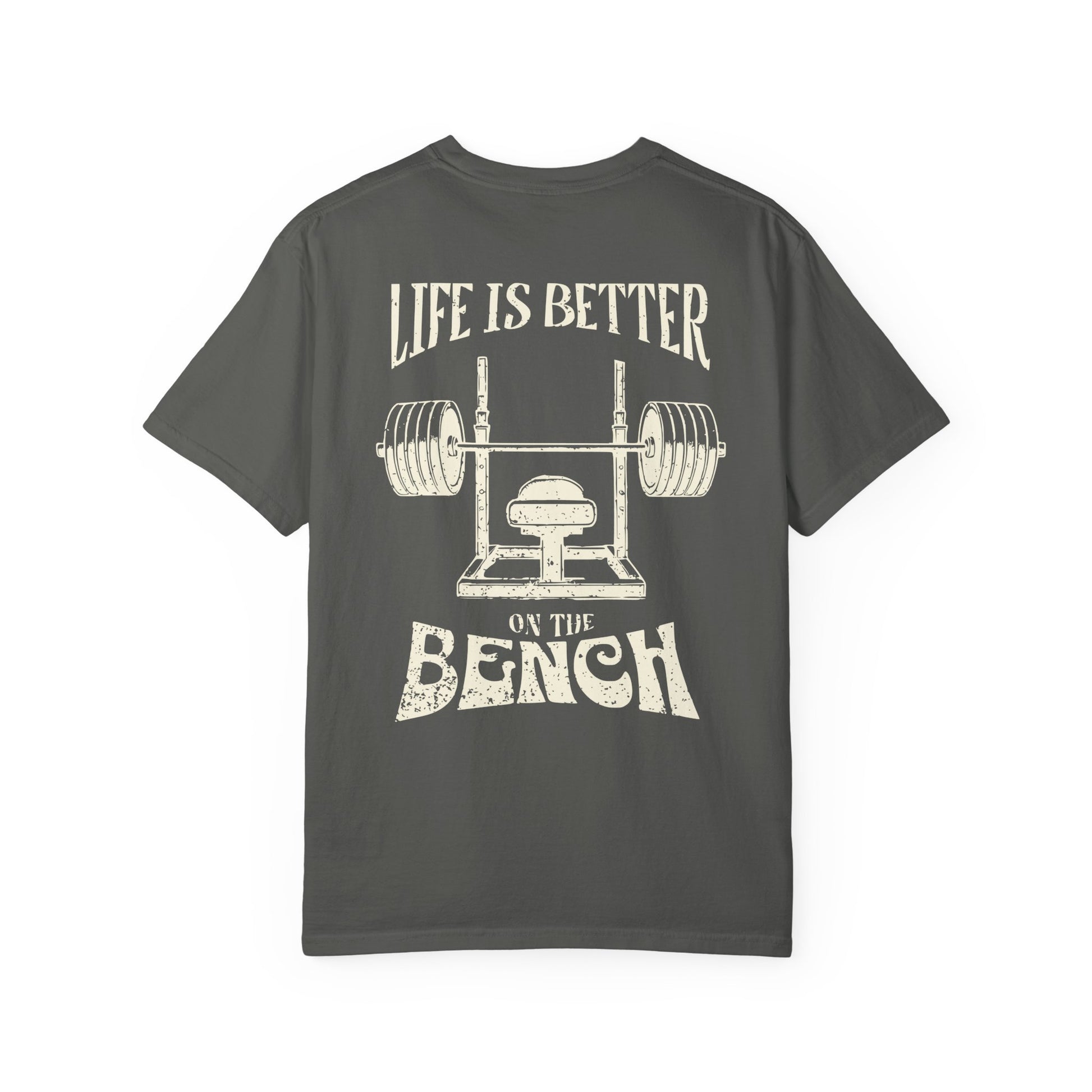 Life Is Better on the Bench - Round Neck Graphic Tee