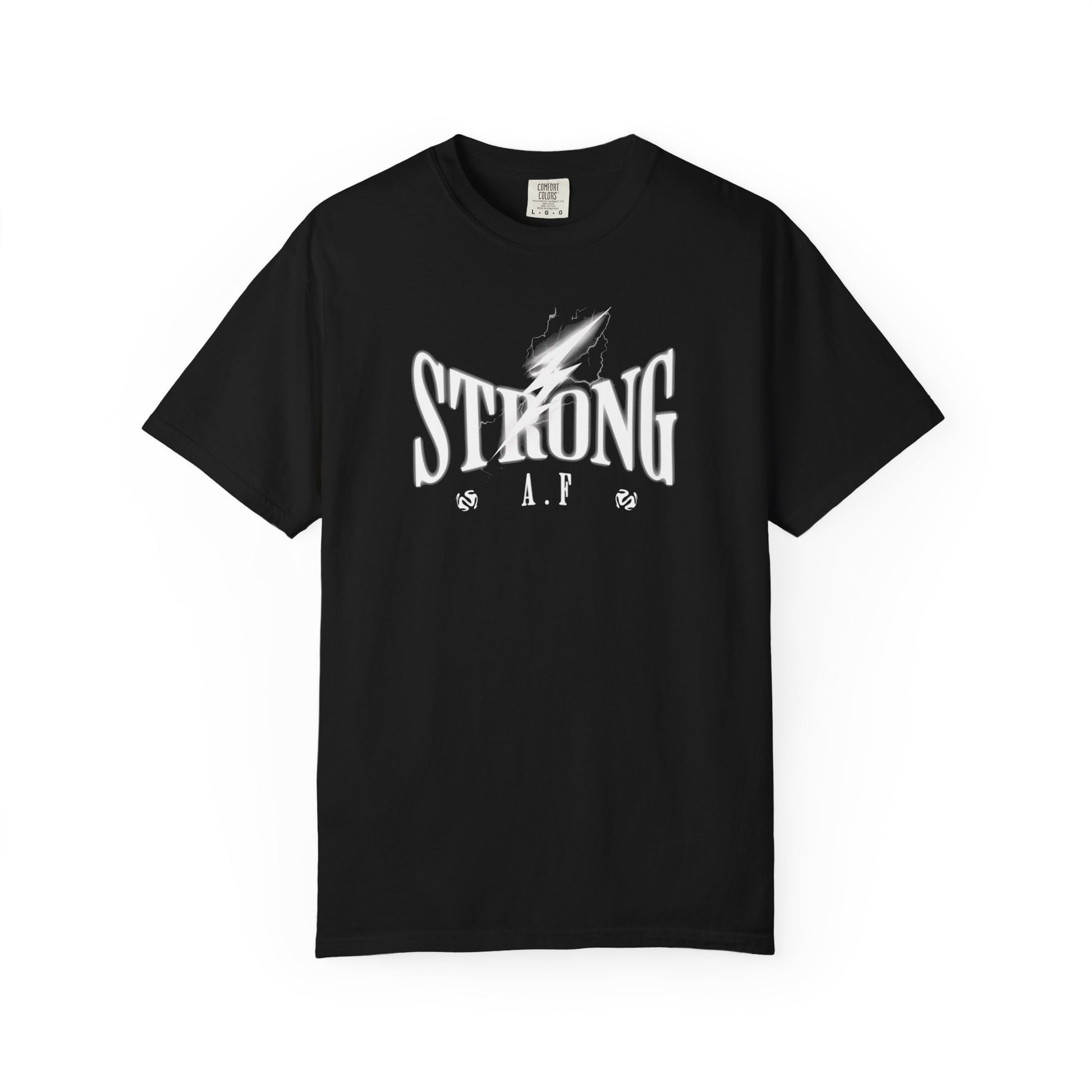 Strong A.F - Round Neck Graphic Tee