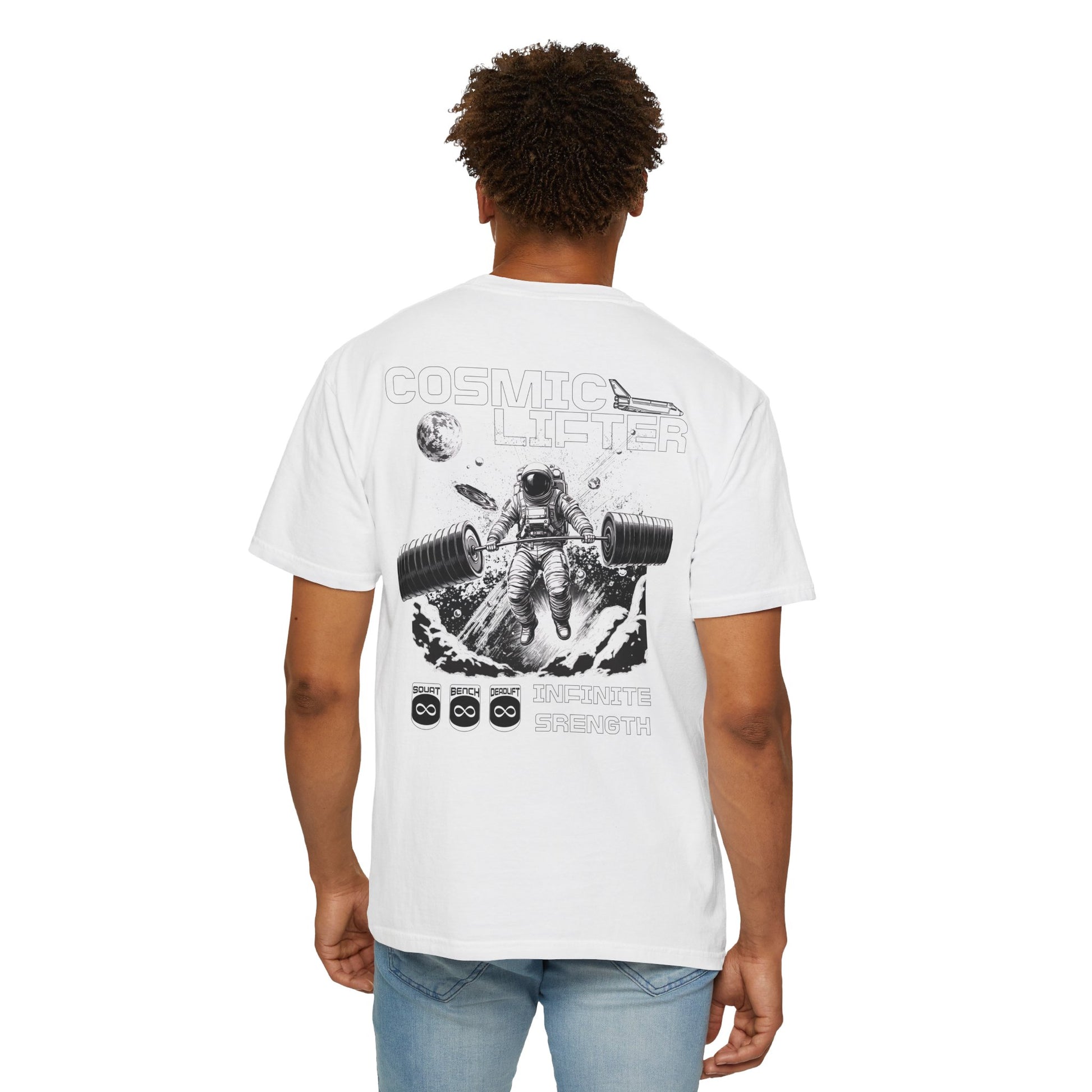 Cosmic Lifter - Round Neck Graphic Tee