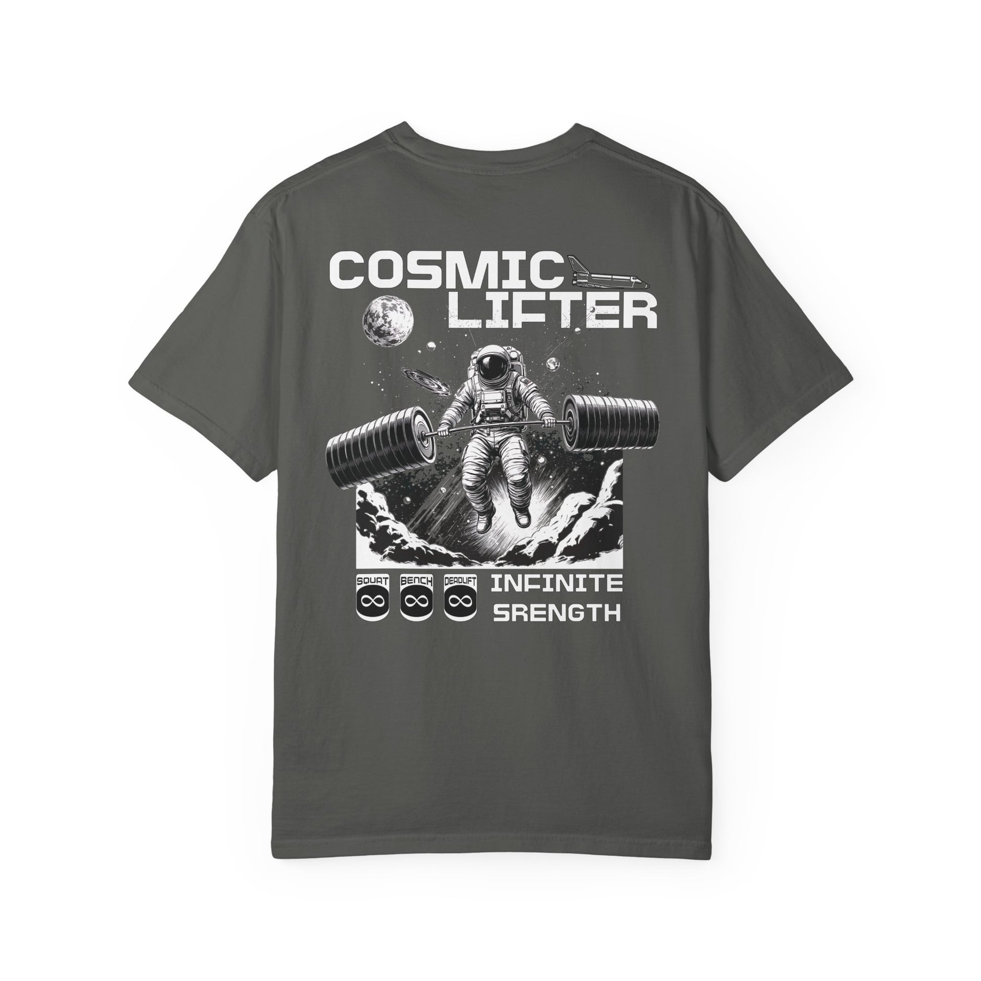 Cosmic Lifter - Round Neck Graphic Tee