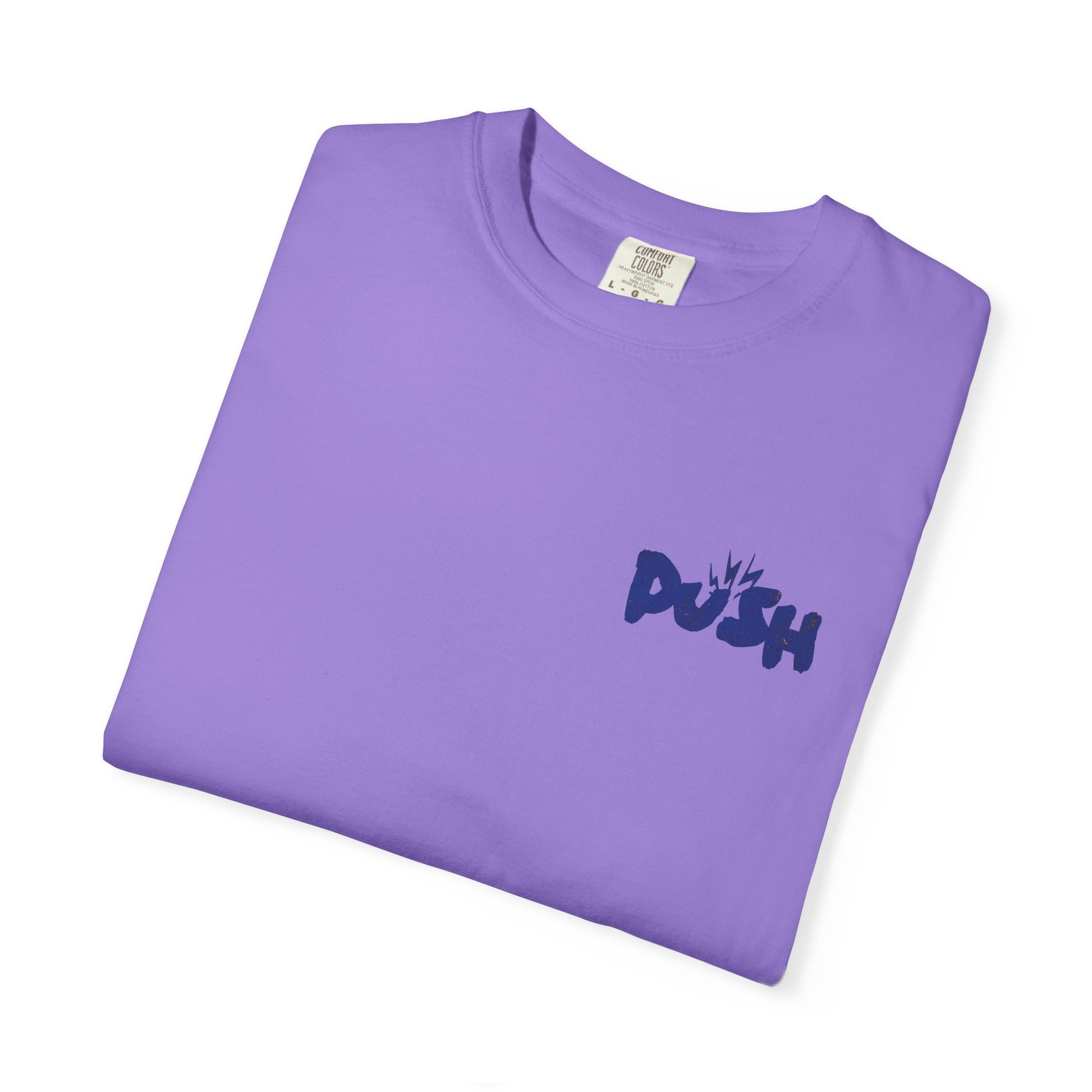 Push the Barbell - Round Neck Graphic Tee