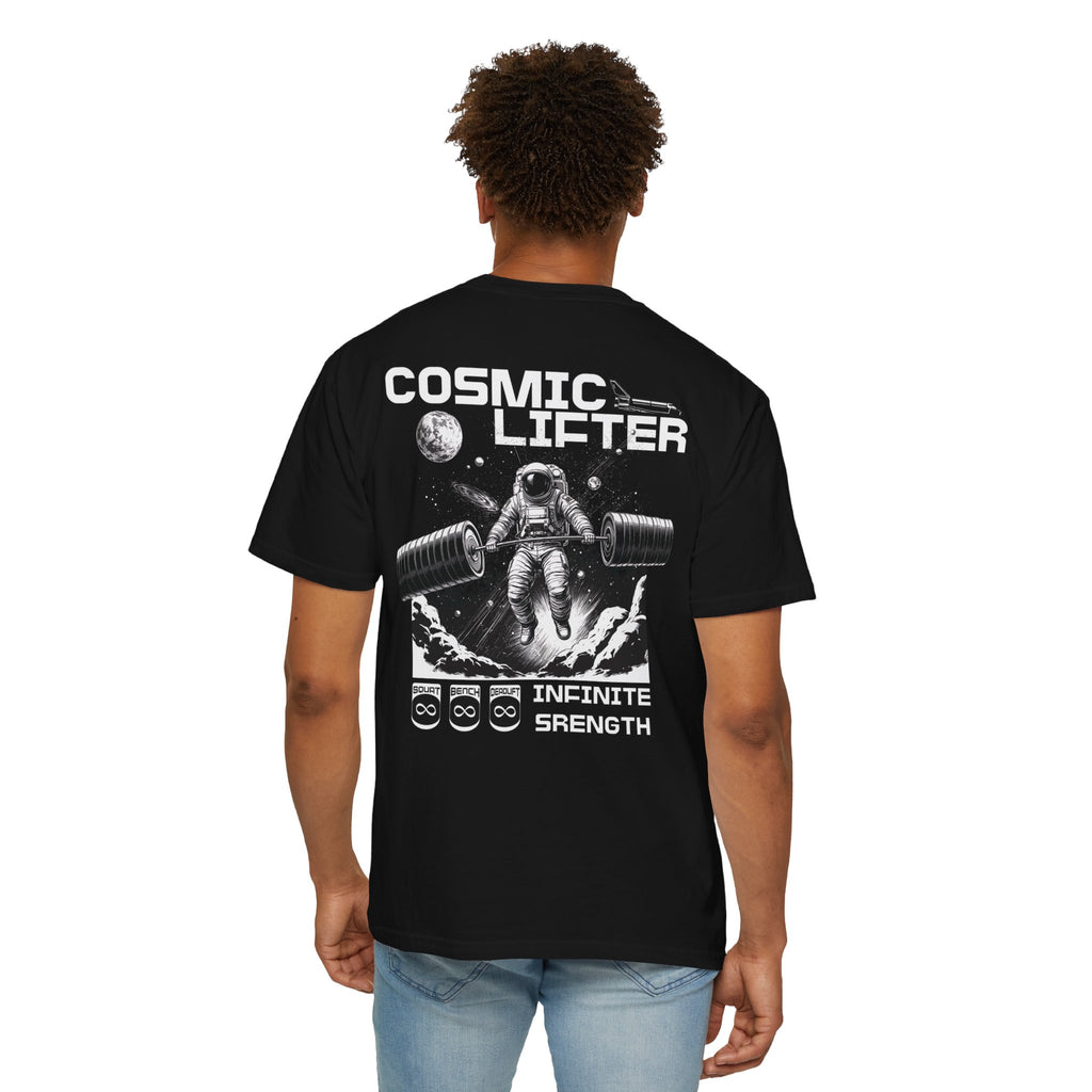 Cosmic Lifter - Round Neck Graphic Tee