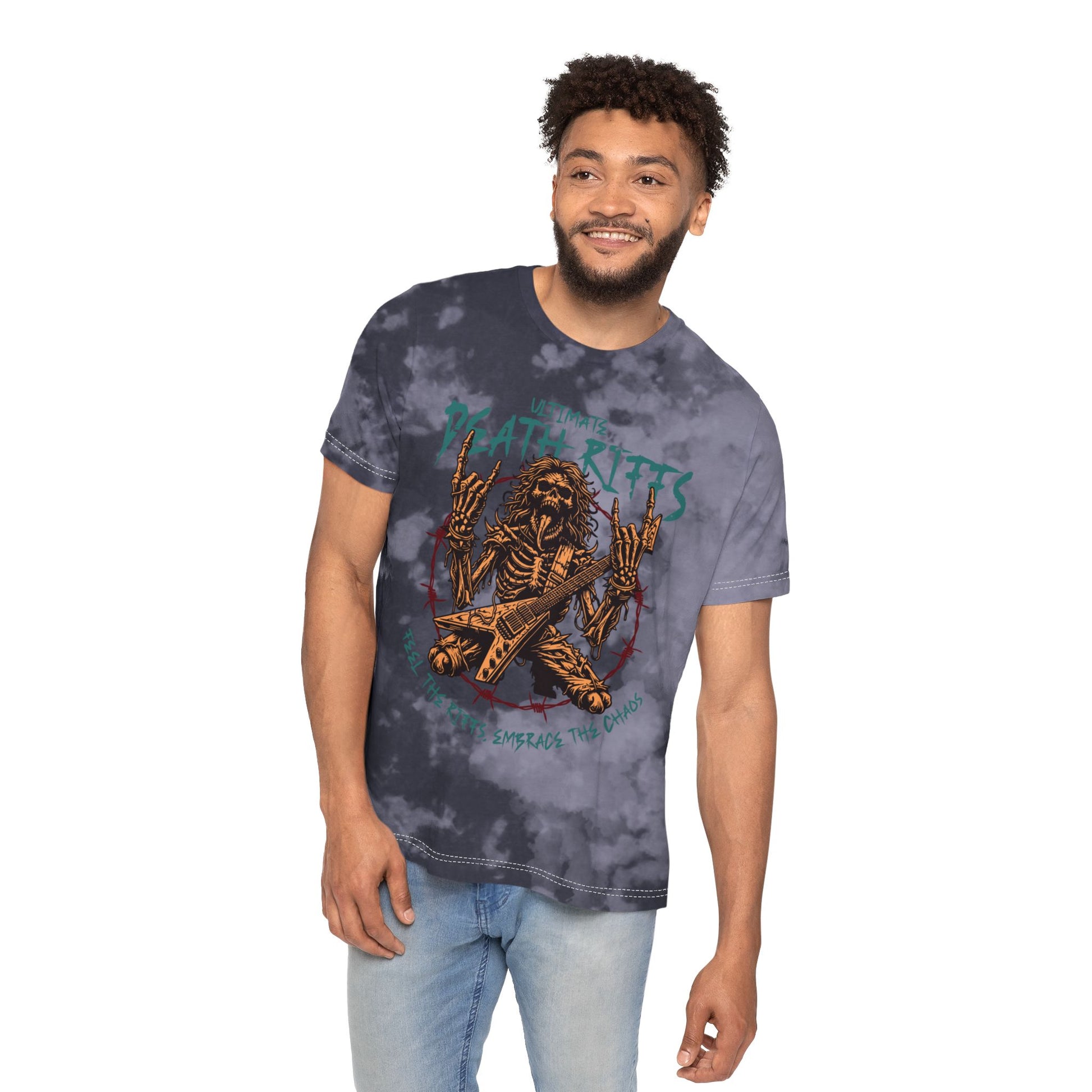 Death Riffs - Tie-Dyed Graphic Tee