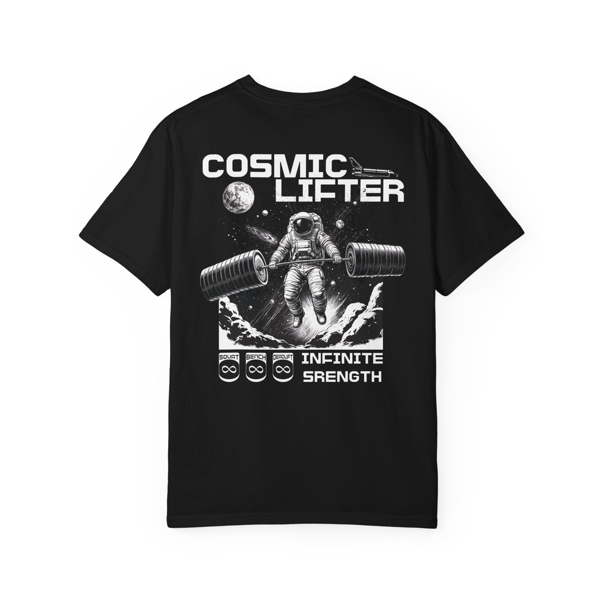 Cosmic Lifter - Round Neck Graphic Tee
