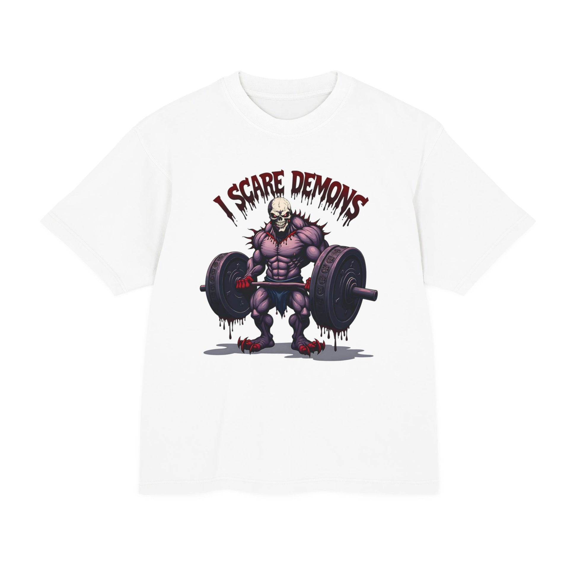 'I Scare Demons' - Heavy Boxy Graphic Tee
