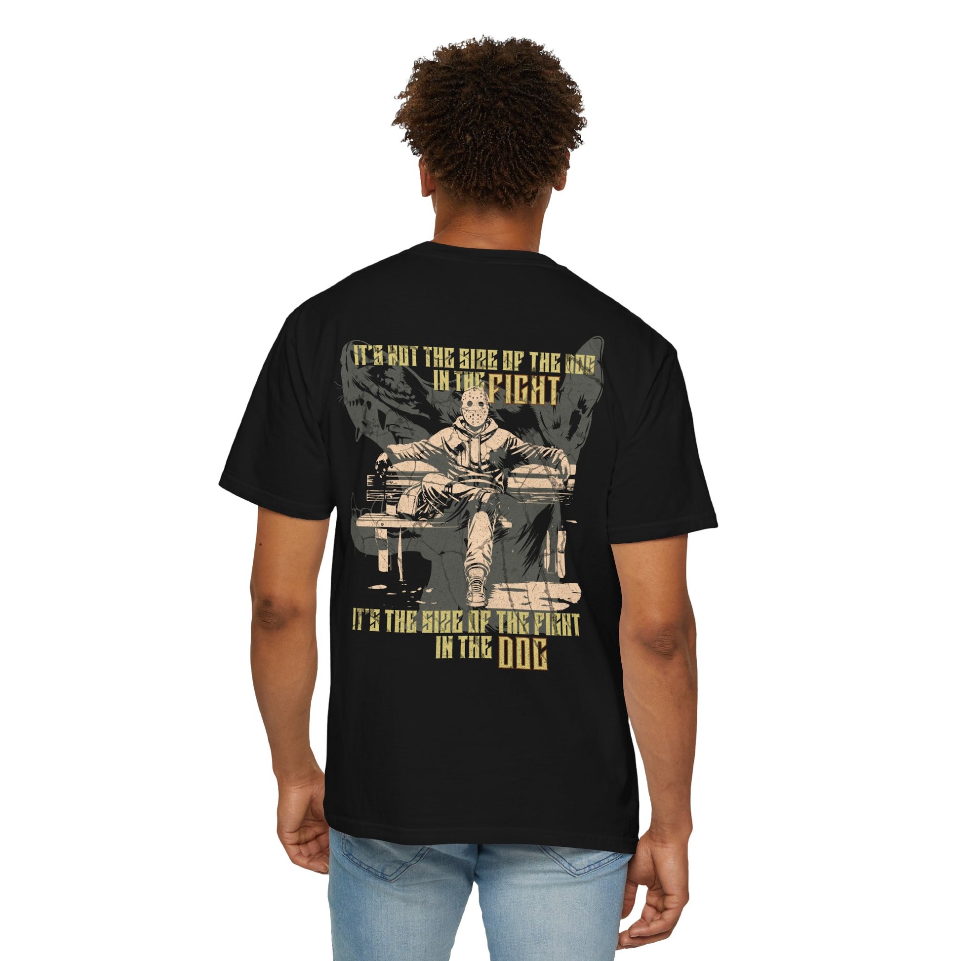'Dog Fights' - Round Neck Graphic Tee