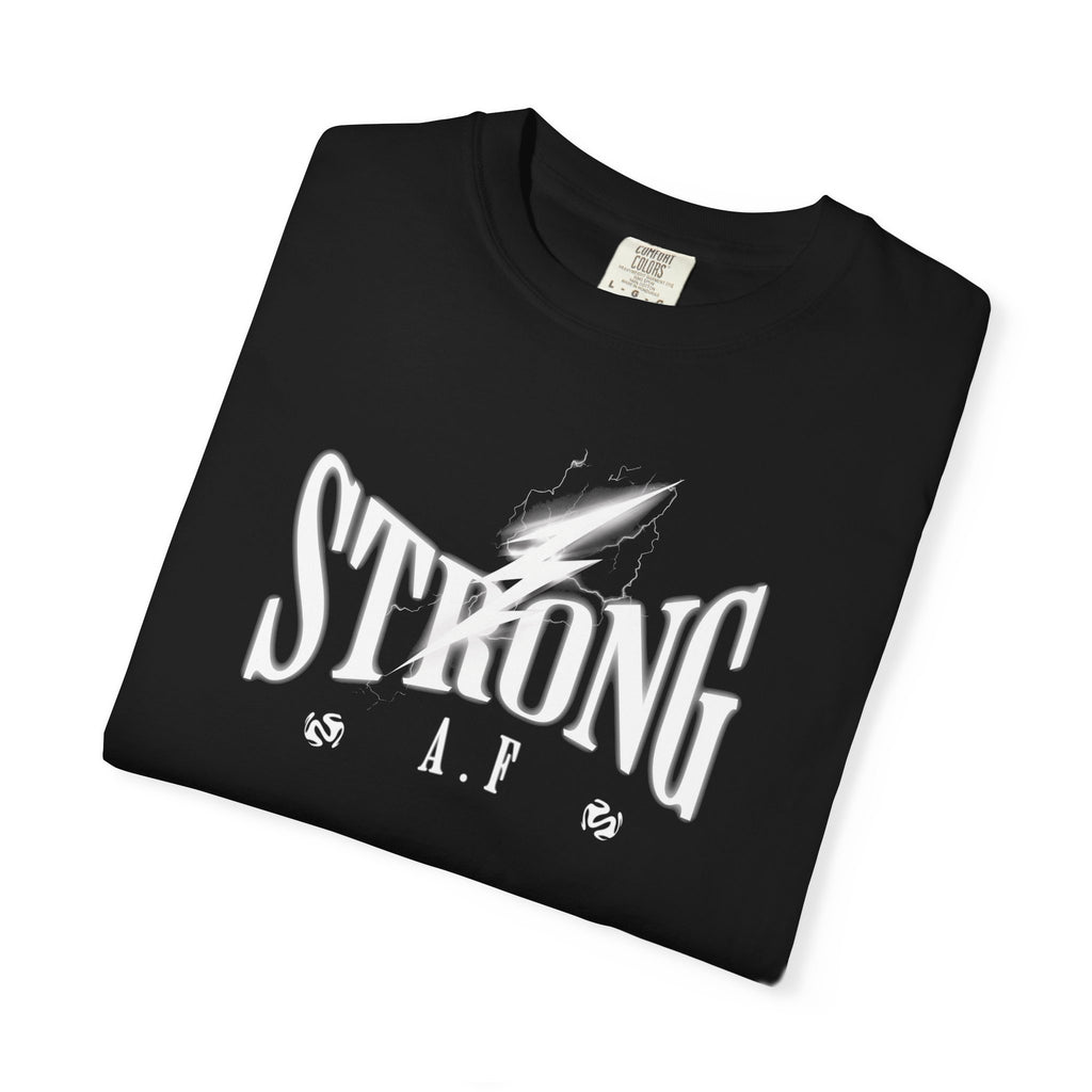 Strong A.F - Round Neck Graphic Tee